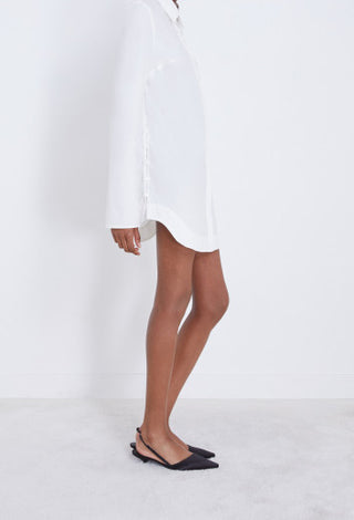 Eknath Poplin Dress White