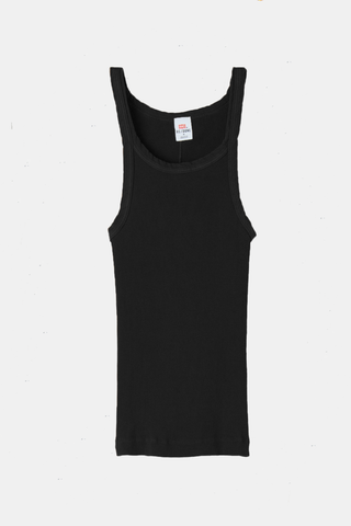 Ribbed Tank Black