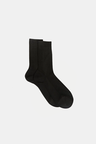 One Ribbed Socks Nero