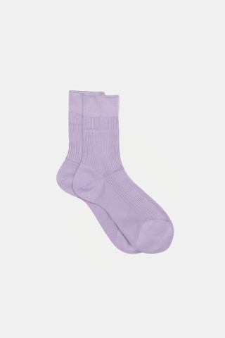 One Ribbed Socks Glicine