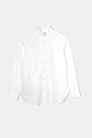 Ruffle Poplin Shirt