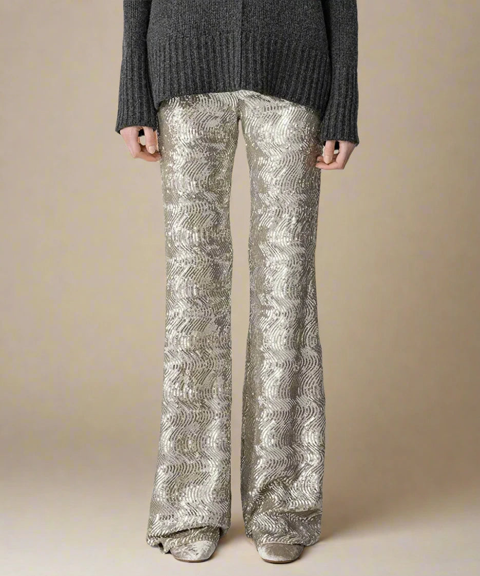 La Danza De Mare Sequin Flare Pant