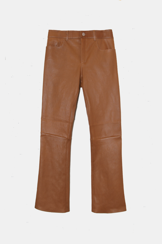 Dean 22 Washable Leather Pant  Blonde