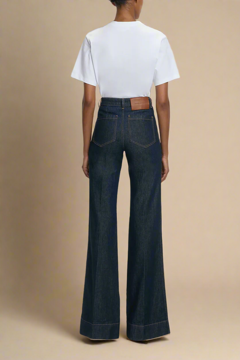 Alina High Waisted Jean I Dark Indigo Rinse