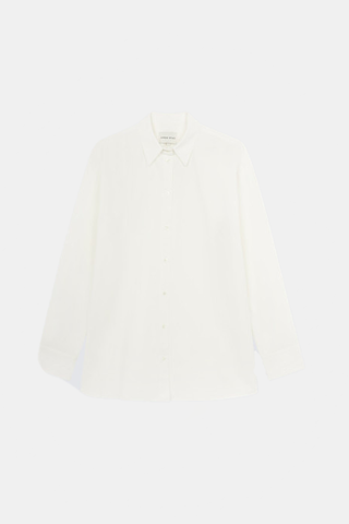 ESPANTO Cotton Poplin Shirt White