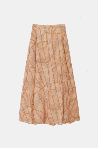 Gable Printed Wrap Skirt