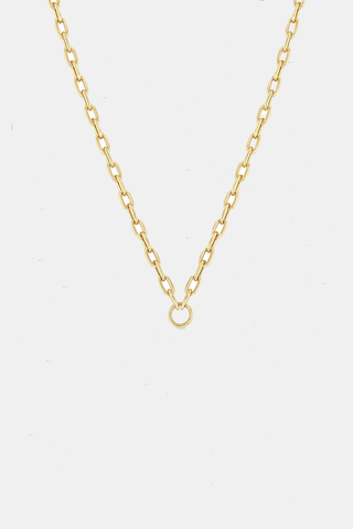Circle Medium Square Oval Chain Necklace