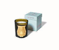 flat lay Abd El Kader (Moroccan Mint Tea) 270G green glass with gold sticker logo with blue packaging box