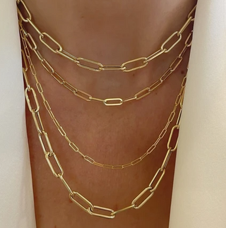 Lola Chain Necklace Yellow Gold