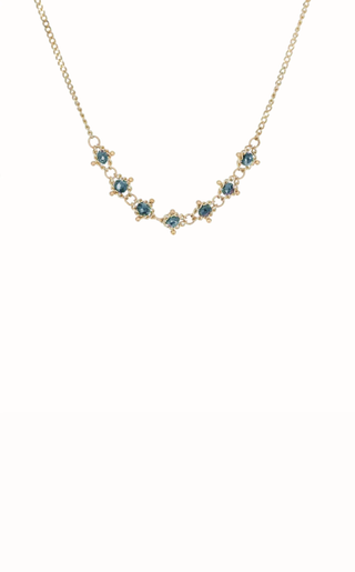amali blue diamond Metal: 18k yellow gold Blue Diamond Length: 16-18" Handmade in New York
