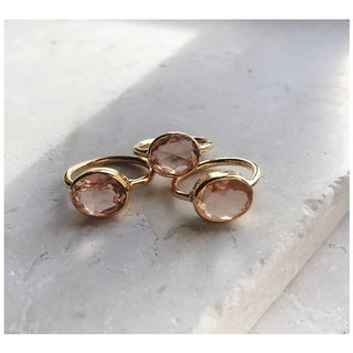 Oval Chunky Ring Champagne